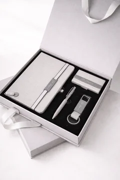 Coffret 4 pièces de luxe effet jeans vue 1