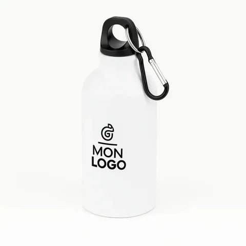 Gourde Blanche Personnalisée – boissons nomades personnalisé au Maroc | Giftshouse