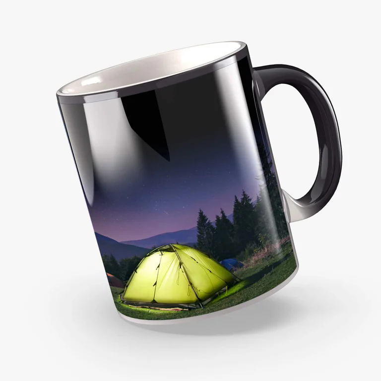 Mug Magique Noir - Révèle votre Photo à la Chaleur – cadeaux photo personnalisé au Maroc | Giftshouse