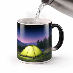 Mug Magique Noir - Révèle votre Photo à la Chaleur vue 2