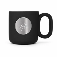 Mug Mat Noir Personnalisé vue 1