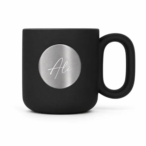 Mug Mat Noir Personnalisé – cadeau personnalisé personnalisé au Maroc | Giftshouse