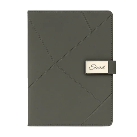 Carnet Similicuir Personnalisé - Fermoir Magnétique Gravé A5 – papeterie & bureau personnalisé au Maroc | Giftshouse