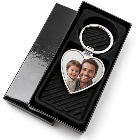 Porte-clés Cœur Personnalisé – cadeaux photo personnalisé au Maroc | Giftshouse