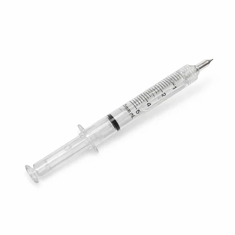 Stylo Seringue Transparent – cadeau personnalisé personnalisé au Maroc | Giftshouse